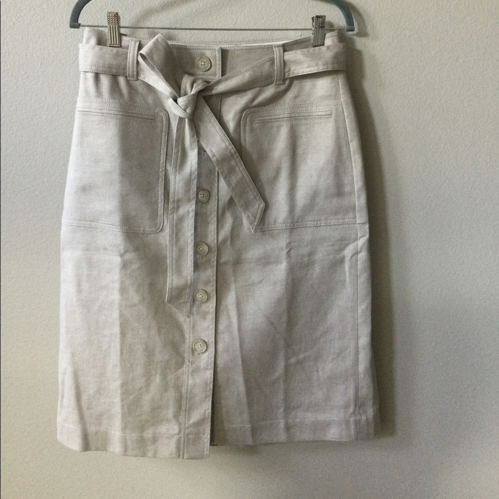 Linen skirt size 8 J. Crew